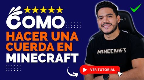 Cómo hacer una CUERDA en Minecraft Materiales y usos YouTube