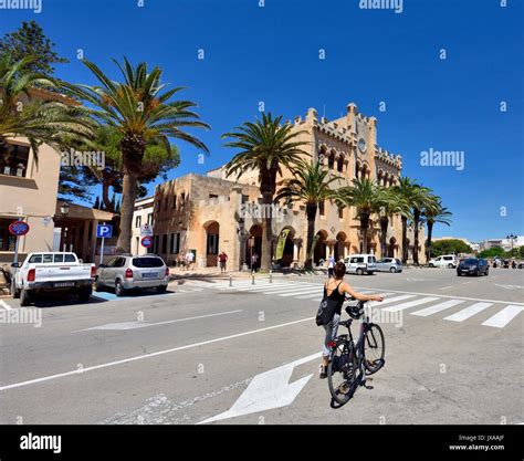 ciutadella town hall stock photo alamy