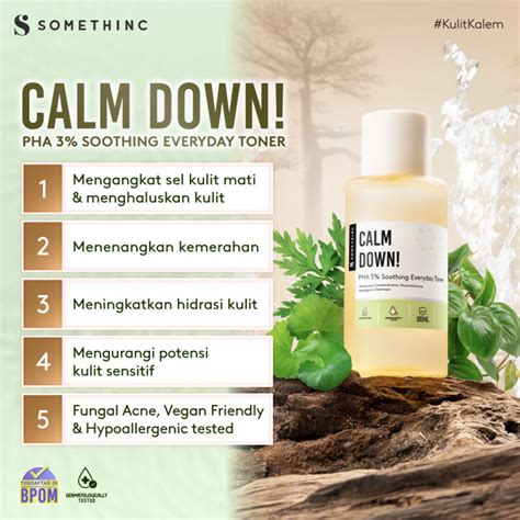 Buy SOMETHINC Calm Down PHA 3 Soothing Everyday Toner Original Best Deals