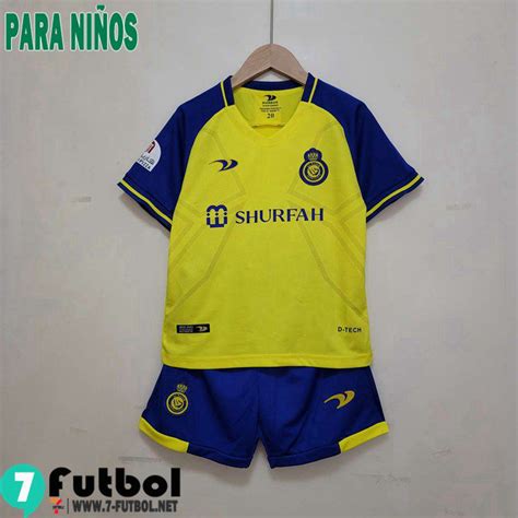 Al Nassr Camisetas Futbol 22 23 Ninos Primera