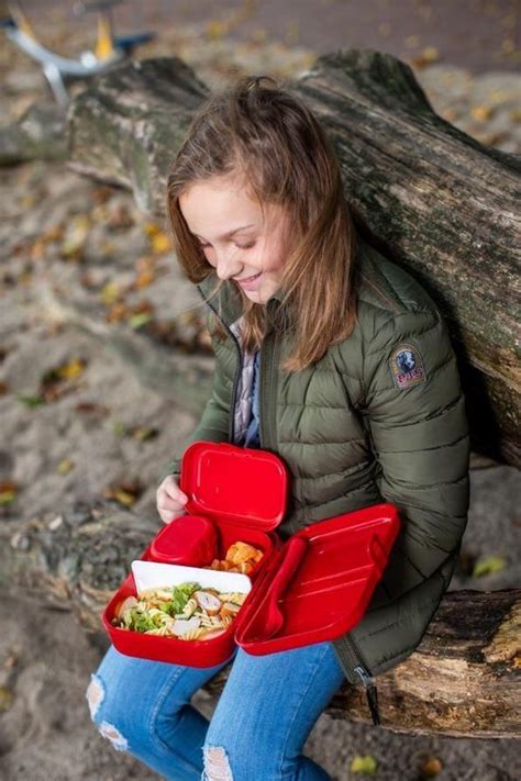 Lunchbox Met Verdeler Stijl Rood Koziol Pascal L Bol