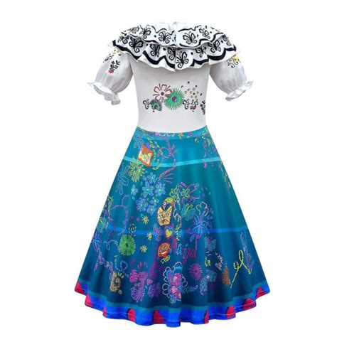 Disney Encanto Mirabel Dress Madrigal Mirabel Cosplay Costume For