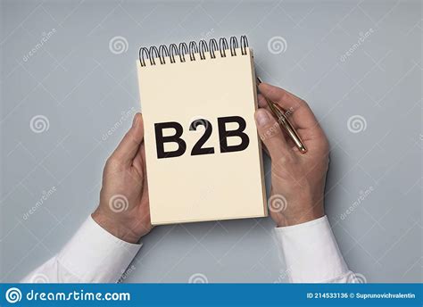 B2B Acronym Inscription Business To Business Concept Stock Photo