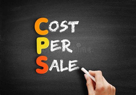 CPS - Cost Per Sale Acronym on Blackboard Stock Image - Image of ...