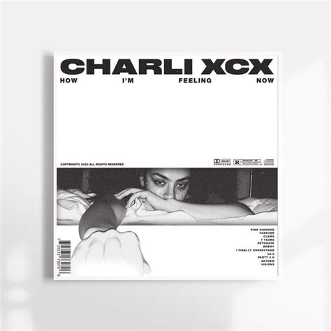 Charli Xcx How Im Feeling Now Music Album Cover Silk Etsy