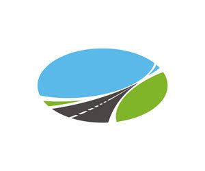 Highway Road Isolated Two Lane Pathway Icon Vector Image