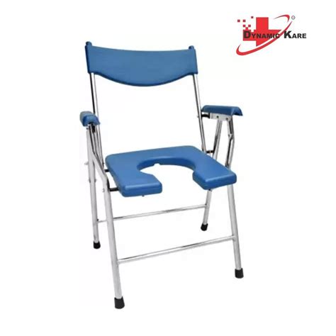 Blue Folding Commode Chair At Rs 1250 In Indore Id 24288814248