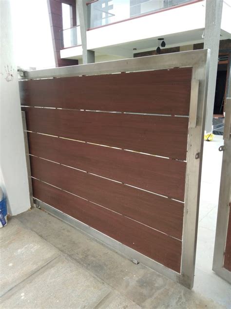 Modern Stainless Steel Fundermax Sheet Gate For Home At Rs Square