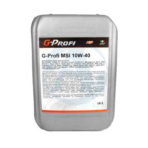 Масло моторное G-Profi MSI 10W40 20л для дизельных двигателей ...
