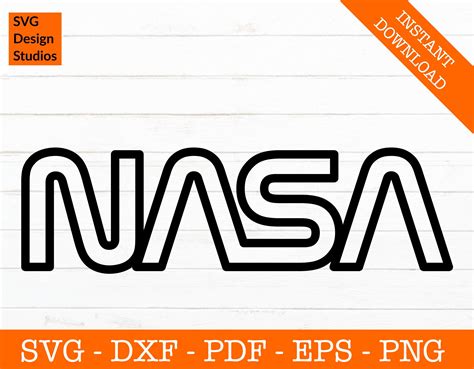 NASA Logo Svg Space Svg Science Svg Astronaut Svg Clipart Etsy Canada