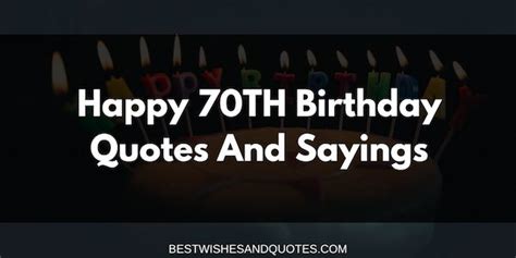 Happy 70th Birthday Quotes And Sayings In 2023 Happy 70 Birthday