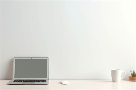 Premium AI Image | An Minimalist Business Clean Office Workspace