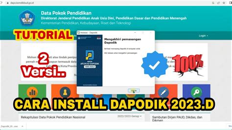 Cara Install Aplikasi Dapodik D Youtube