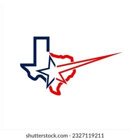 Texas Flag Design Logo Vector Stars Stock Vector (Royalty Free ...