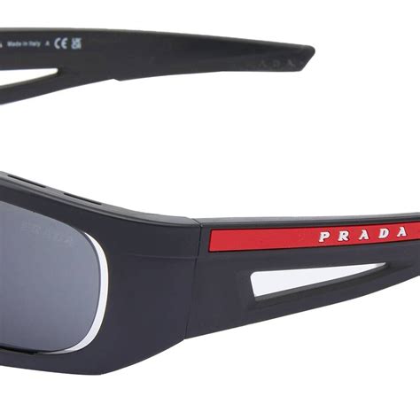 Prada Eyewear Men S Linea Rossa PS 02YS Sunglasses In Matte Black Dark