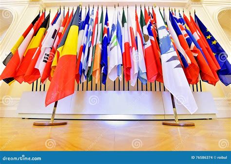 United Nations Members Flags Editorial Stock Image - Image of building ...