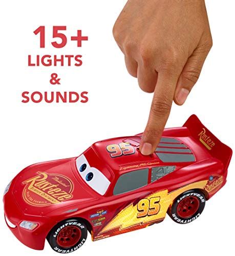 Disney Pixar Cars Ultimate Lights And Sounds Lightning Mcqueen Character Vehicle 8 In Movie