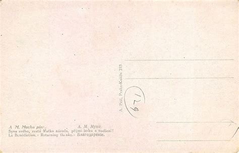 Alphonse Mucha Signed Art Nouveau Nude Woman Stenk Postcard Topics Illustrators