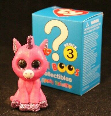 Ty Beanie Boos Mini Boo Figures Series Bubblegum Pink Unicorn