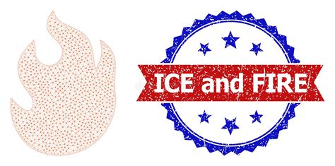 Textured Ice And Fire Round Rosette Bicolor Seal Stamp And Mesh Carcass