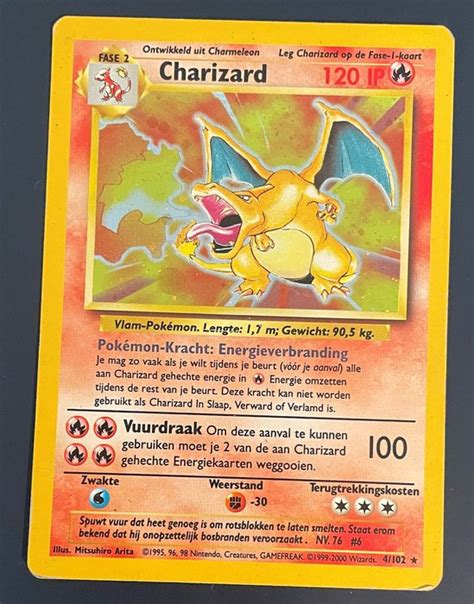 Wizards Base Set Charizard Nm Dutch Pok Mon Carta Catawiki