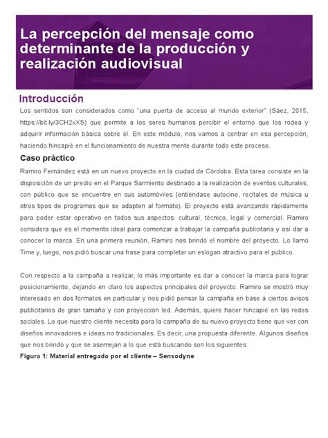 La Percepcion Del Mensaje Descargar Gratis Pdf Percepción Experiencia