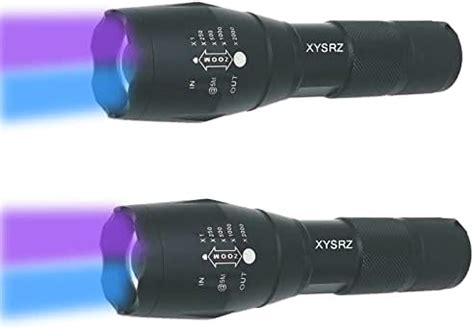 TNATRA UV 365nm And 395nm Flashlight UV Blacklight For UV Glue Curing