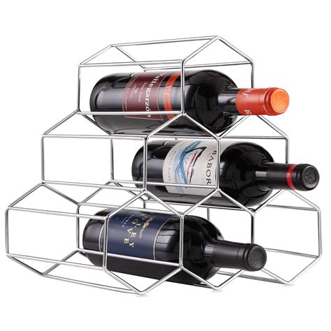 Best Wine Rack Refrigerator Bottle Rack Holder Silver Home Gadgets