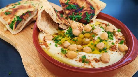 Hummus And Pitta Bread Youtube