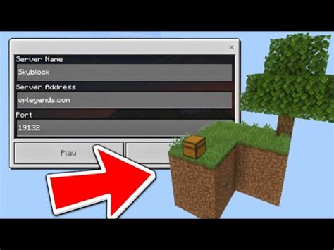 Best Skyblock Server For Mcpe Minecraft Bedrock Edition Youtube