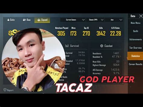 TACAZ PUBG Profile & Statistics Revealed | PUBG MOBILE - YouTube