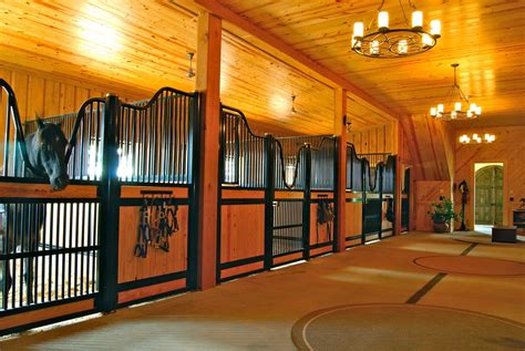 Inside Fancy Horse Barns