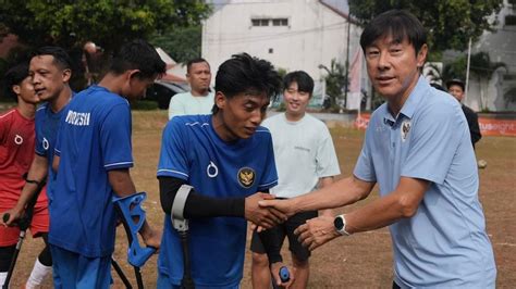 Pesan Dari Shin Tae Yong Ayo Kita Perhatikan Sepak Bola Amputasi