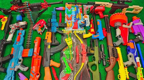 Collecting 7 Sniper Rifles And AK47 Guns New Guns Fortnite Nerf Gun