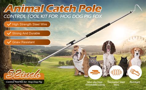 Dog Catcher Pole Animal Catch Pole Control Tool Trap Kit