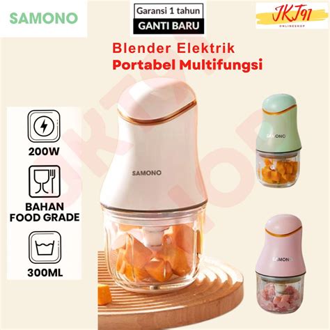 Jual Samono Food Chopper Mini Kaca Blender Kapsul Portable Multifungsi