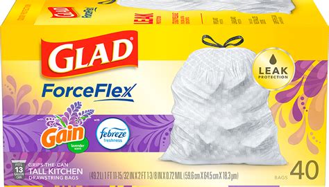 Kitchen ForceFlex Bags Mediterranean Lavender Scented Trash Bags | Glad®