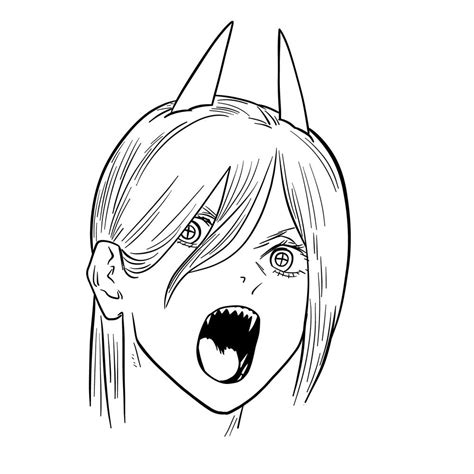 How To Draw Power From Chainsaw Man Sketchok