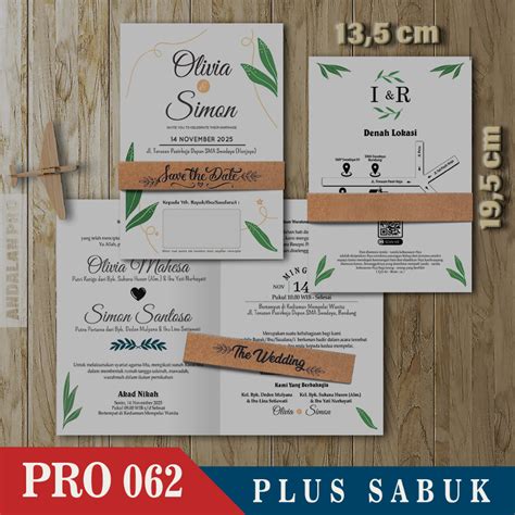 Jual Pro 062 Lipat 2 Plus Sabuk Cetak Undangan Color Berwarna