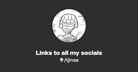 Links To All My Socials Instagram Tiktok Linktree