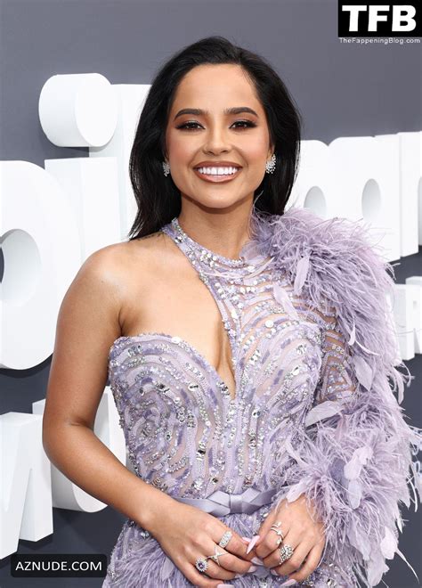 Becky G Sexy Showing Off Her Hot Legs At The 2022 Billboard Music