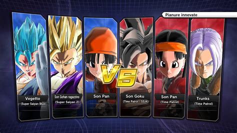 Xenoverse Requested Match Pc Pan Kid Gohan Ssj Vegetto Ssjb Vs