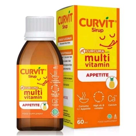 Jual CURVIT Syrup 60ml Multivitamin Dan Suplemen Makanan Shopee