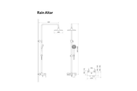 Zestaw Prysznicowo Wannowy Excellent Rain Altar Chrom Arex Sy Cr