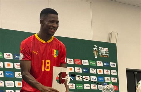 CAN 2023 Guinée Aguibou Camara Homme du Match Je dédie ce prix