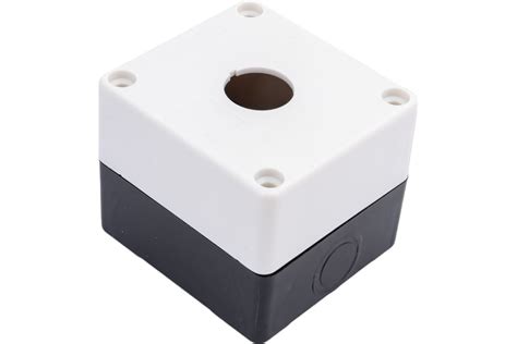 Кнопочный корпус EKF 1 кнопка КП101 пластиковый белый cpb-101-w ...