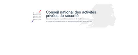 Le conseil national des activités privées de sécurité Cour des comptes