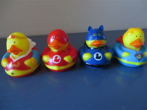 4 Super Duper Rubber Ducks Batman Now Included Party Favors Etsy