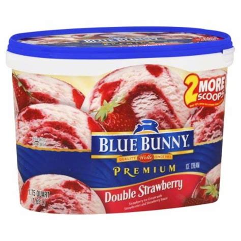 Blue Bunny Premium Double Strawberry Ice Cream 56 Fl Oz Frys Food