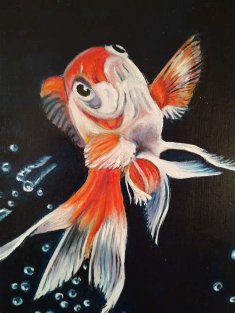 Goldfish Freedom Painting By Elena Kozyutenko Artmajeur